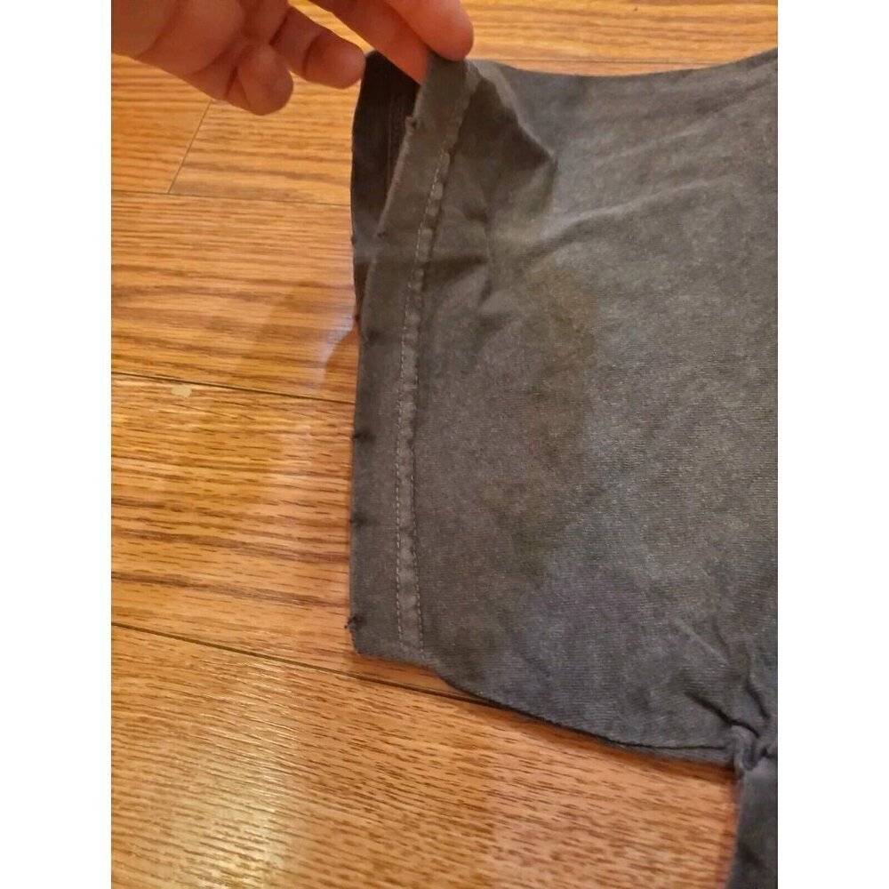 Civil Regime Shirt Mens‎ Sz Medium Distressed Hems Dark Gray Back Logo 1/500 - Picture 8 of 9